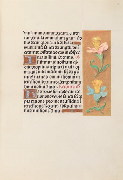 Getijdenboek van koningin Isabella de Katholieke, koningin van Spanje: Fol. 42r, ca. 1500 door Master of the First Prayerbook of Maximillian