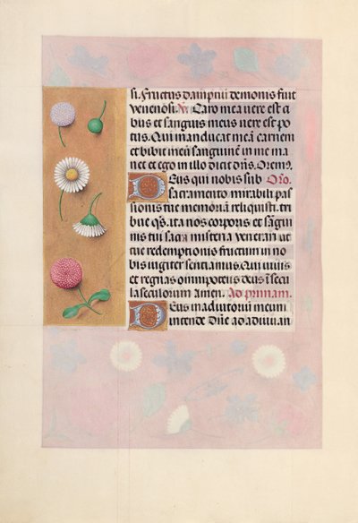 Uren van koningin Isabella de Katholieke, koningin van Spanje: Fol. 44v, ca. 1500 door Master of the First Prayerbook of Maximillian