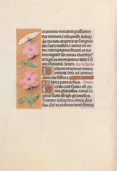 Getijdenboek van koningin Isabella de Katholieke, koningin van Spanje: Fol. 47v, ca. 1500 door Master of the First Prayerbook of Maximillian