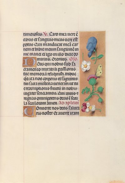 Getijdenboek van Koningin Isabella de Katholieke, Koningin van Spanje: Fol. 48r, c. 1500 door Master of the First Prayerbook of Maximillian