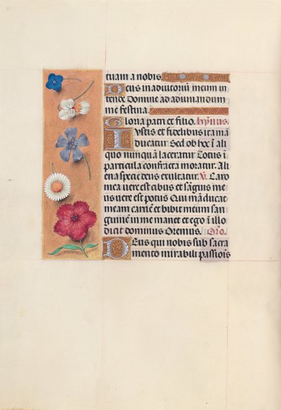 Getijdenboek van koningin Isabella de Katholieke, koningin van Spanje: Fol. 48v, ca. 1500 door Master of the First Prayerbook of Maximillian