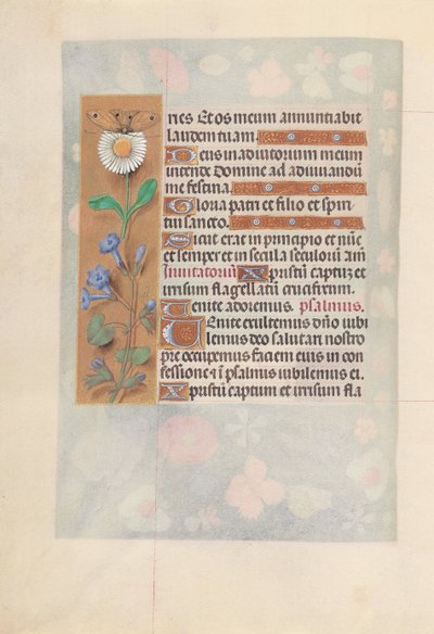 Getijdenboek van koningin Isabella de Katholieke, koningin van Spanje: Fol. 50v, ca. 1500 door Master of the First Prayerbook of Maximillian