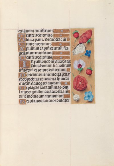 Getijdenboek van koningin Isabella de Katholieke, koningin van Spanje: Fol. 52r, ca. 1500 door Master of the First Prayerbook of Maximillian