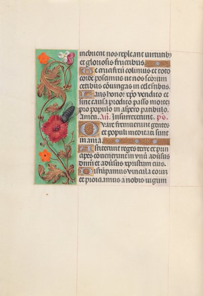 Getijdenboek van Koningin Isabella de Katholieke, Koningin van Spanje: Fol. 52v, ca. 1500 door Master of the First Prayerbook of Maximillian