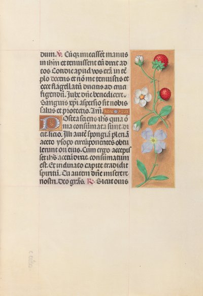 Getijdenboek van koningin Isabella de Katholieke, koningin van Spanje: Fol. 55r, ca. 1500 door Master of the First Prayerbook of Maximillian