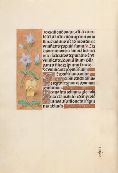 Getijdenboek van Koningin Isabella de Katholieke, Koningin van Spanje: Fol. 55v, ca. 1500 door Master of the First Prayerbook of Maximillian