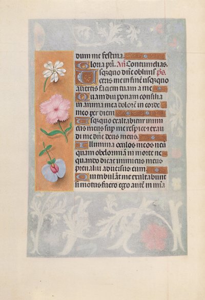 Uren van Koningin Isabella de Katholieke, Koningin van Spanje:  Fol. 57v door Master of the First Prayerbook of Maximillian