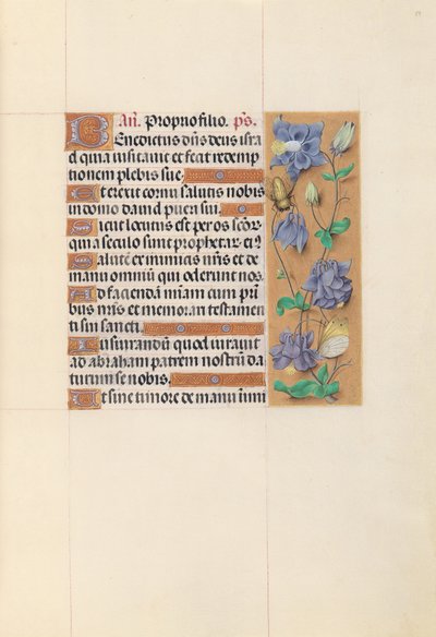 Uren van Koningin Isabella de Katholieke, Koningin van Spanje:  Fol. 59r door Master of the First Prayerbook of Maximillian