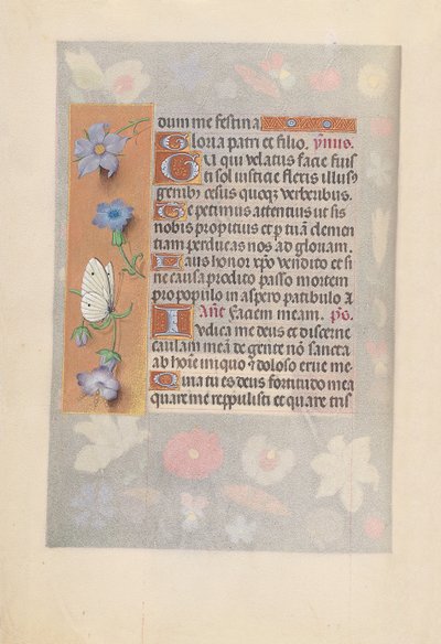 Getijdenboek van Koningin Isabella de Katholieke, Koningin van Spanje: Fol. 61v, c. 1500 door Master of the First Prayerbook of Maximillian