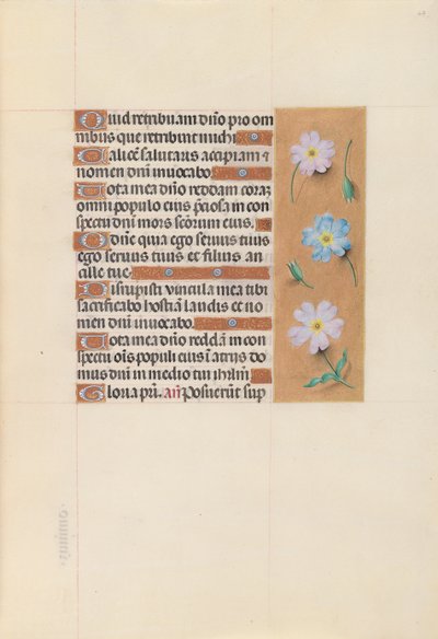 Uren van Koningin Isabella de Katholieke, Koningin van Spanje: Fol. 67r, ca. 1500 door Master of the First Prayerbook of Maximillian