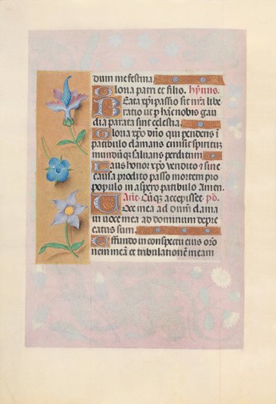 Getijdenboek van Koningin Isabella de Katholieke, Koningin van Spanje: Fol. 69v, ca. 1500 door Master of the First Prayerbook of Maximillian