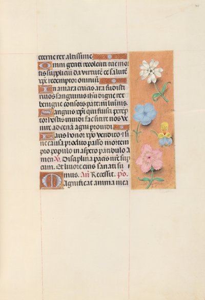 Getijdenboek van Koningin Isabella de Katholieke, Koningin van Spanje: Fol. 75r, ca. 1500 door Master of the First Prayerbook of Maximillian