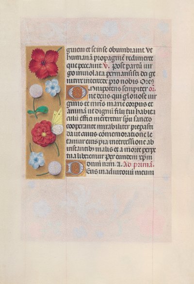 Uren van Koningin Isabella de Katholieke, Koningin van Spanje: Fol. 81v, ca. 1500 door Master of the First Prayerbook of Maximillian