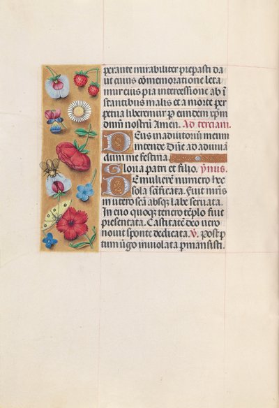 Getijdenboek van Koningin Isabella de Katholieke, Koningin van Spanje: Fol. 82v, ca. 1500 door Master of the First Prayerbook of Maximillian