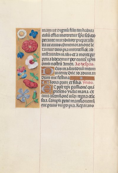 Uren van koningin Isabella de Katholieke, koningin van Spanje: Fol. 84v, ca. 1500 door Master of the First Prayerbook of Maximillian