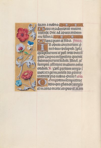 Uren van koningin Isabella de Katholieke, koningin van Spanje: Fol. 85v door Master of the First Prayerbook of Maximillian