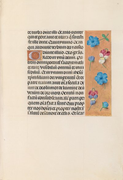 Getijdenboek van Koningin Isabella de Katholieke, Koningin van Spanje: Fol. 91r, ca. 1500 door Master of the First Prayerbook of Maximillian