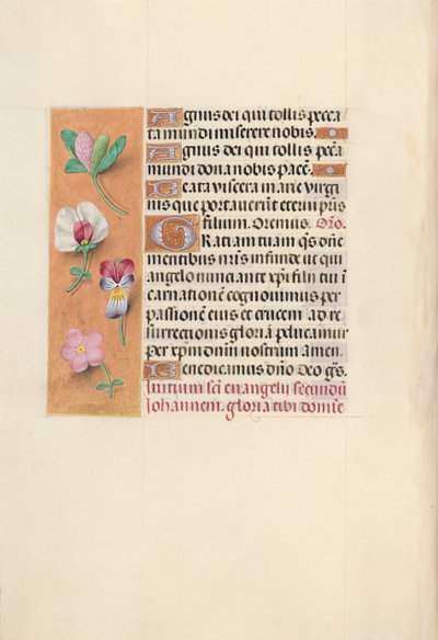 Getijdenboek van koningin Isabella de Katholieke, koningin van Spanje: Fol. 92v, ca. 1500 door Master of the First Prayerbook of Maximillian