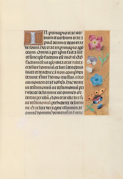 Getijdenboek van koningin Isabella de Katholieke, koningin van Spanje: Fol. 93r, ca. 1500 door Master of the First Prayerbook of Maximillian