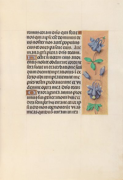 Getijdenboek van koningin Isabella de Katholieke, koningin van Spanje: Fol. 99r, ca. 1500 door Master of the First Prayerbook of Maximillian