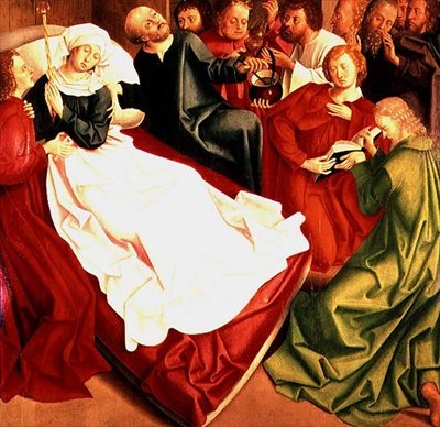 De Dood van de Maagd door Master of the Freising Visitation