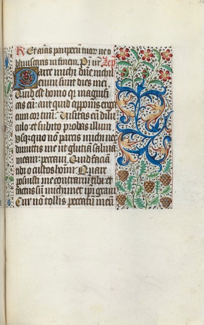 Getijdenboek (gebruik van Rouen): fol. 115r door Master of the Geneva Latini