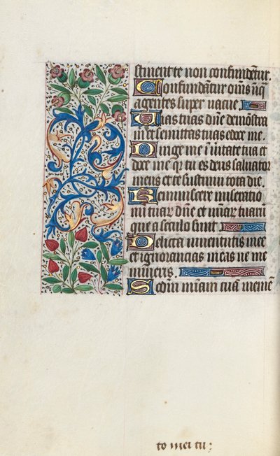 Getijdenboek (gebruik van Rouen): fol. 118v door Master of the Geneva Latini