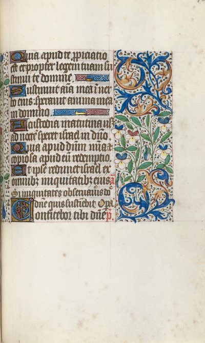 Getijdenboek Gebruik van Rouen: fol. 106r, ca. 1470 door Master of the Geneva Latini