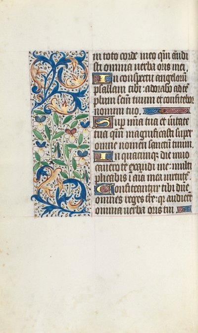 Getijdenboek Gebruik van Rouen: fol. 106r, ca. 1470 door Master of the Geneva Latini