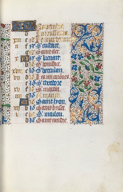 Getijdenboek Gebruik van Rouen: fol. 111r door Master of the Geneva Latini