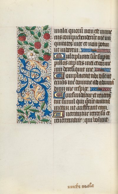 Getijdenboek Gebruik van Rouen: fol. 126v, ca. 1470 door Master of the Geneva Latini