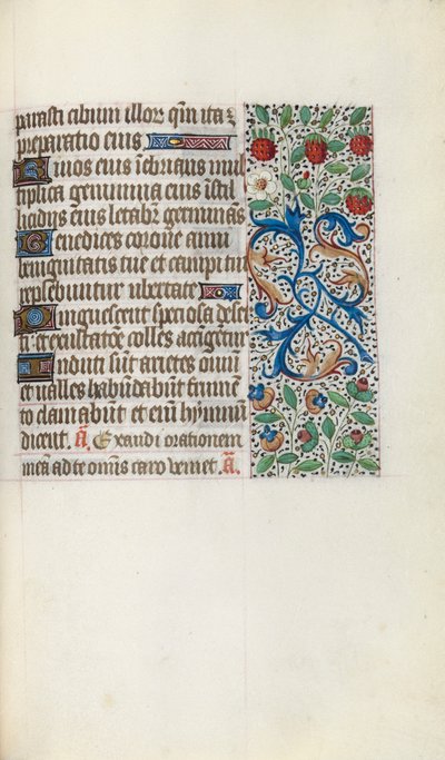 Getijdenboek Gebruik van Rouen: fol. 137r, c. 1470 door Master of the Geneva Latini