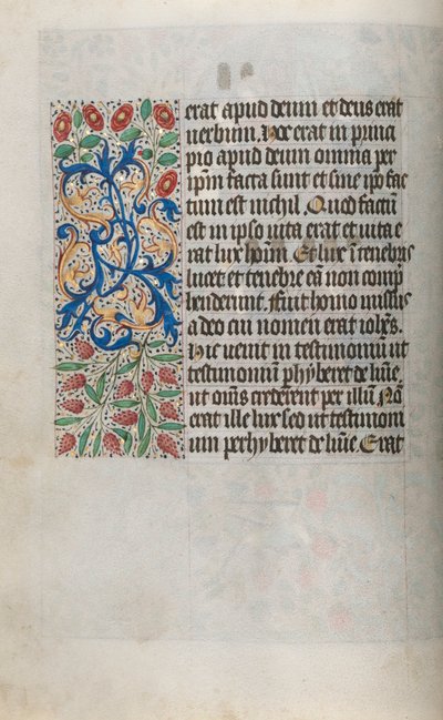 Getijdenboek Gebruik van Rouen: fol. 13v, c. 1470 door Master of the Geneva Latini