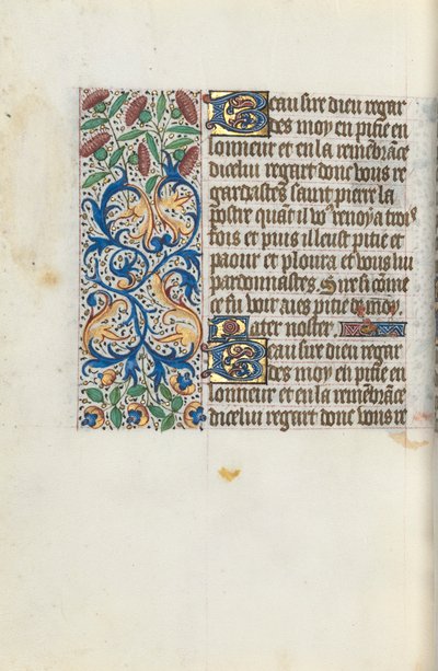 Getijdenboek Gebruik van Rouen: fol. 153v, ca. 1470 door Master of the Geneva Latini