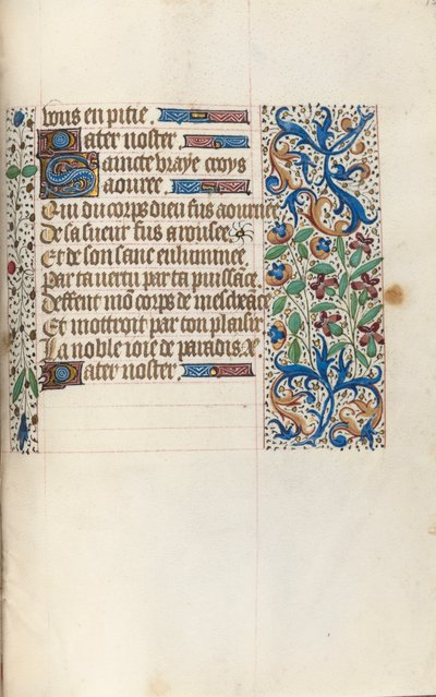 Getijdenboek Gebruik van Rouen: fol. 154r, ca. 1470 door Master of the Geneva Latini