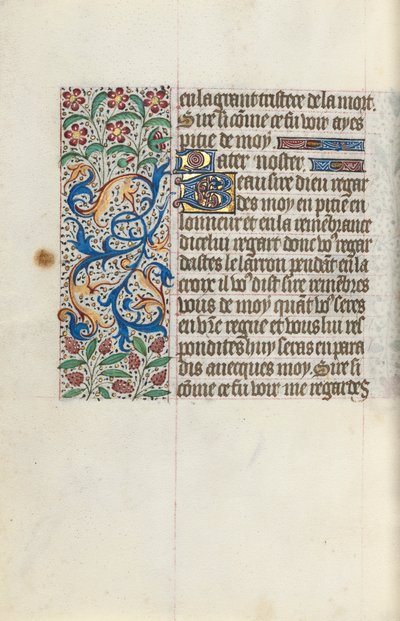 Getijdenboek Gebruik van Rouen: fol. 154v, c. 1470 door Master of the Geneva Latini
