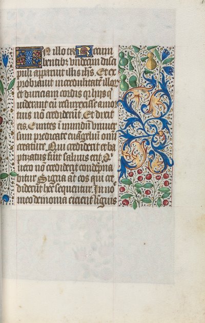 Getijdenboek Gebruik van Rouen: fol. 18r, ca. 1470 door Master of the Geneva Latini