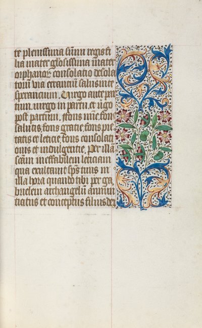 Getijdenboek Gebruik van Rouen: fol. 19r, c. 1470 door Master of the Geneva Latini