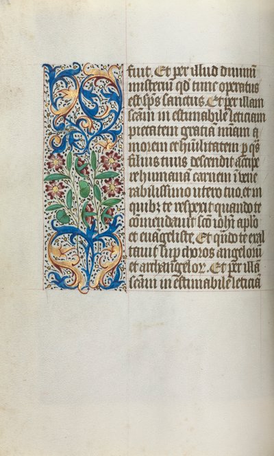 Getijdenboek Gebruik van Rouen: fol. 19v door Master of the Geneva Latini