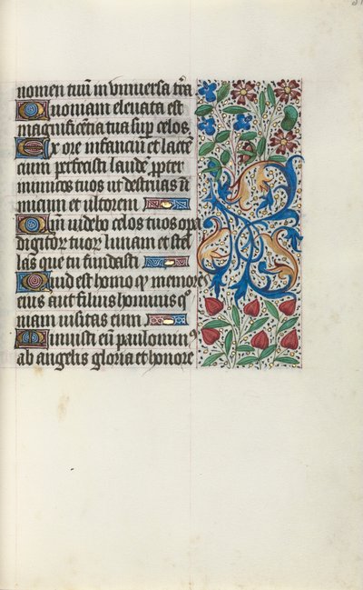 Getijdenboek Gebruik van Rouen: fol. 31r, ca. 1470 door Master of the Geneva Latini
