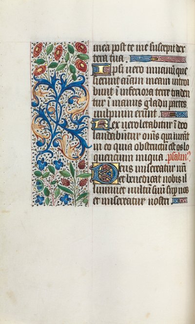 Getijdenboek Gebruik van Rouen: fol. 40v door Master of the Geneva Latini
