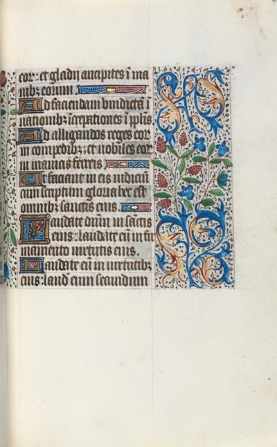 Getijdenboek Gebruik van Rouen: fol. 46r, c. 1470 door Master of the Geneva Latini