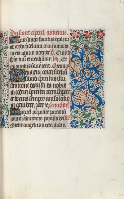 Getijdenboek Gebruik van Rouen: fol. 50r, ca. 1470 door Master of the Geneva Latini