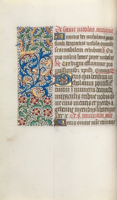 Getijdenboek Gebruik van Rouen: fol. 52v, ca. 1470 door Master of the Geneva Latini