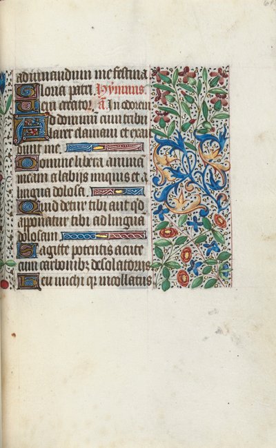 Getijdenboek Gebruik van Rouen: fol. 61r door Master of the Geneva Latini