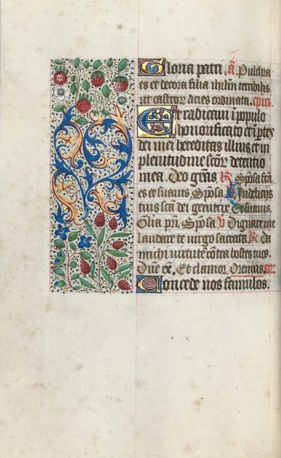 Getijdenboek Gebruik van Rouen: fol. 69v door Master of the Geneva Latini