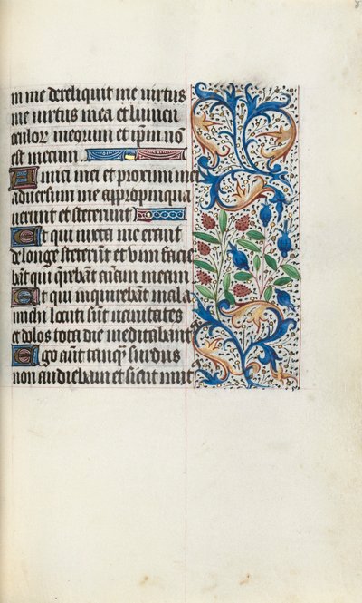 Getijdenboek Gebruik van Rouen: fol. 84r, c. 1470 door Master of the Geneva Latini