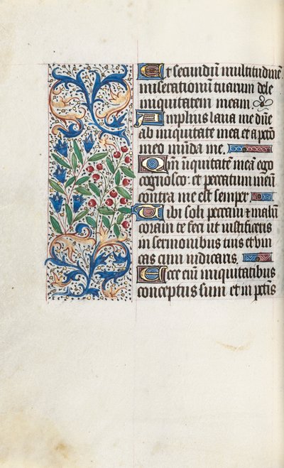 Getijdenboek Gebruik van Rouen: fol. 85v, ca. 1470 door Master of the Geneva Latini