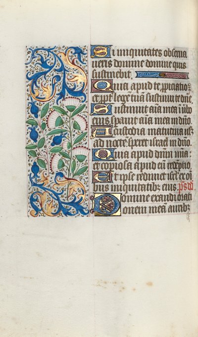 Getijdenboek Gebruik van Rouen: fol. 90v, ca. 1470 door Master of the Geneva Latini