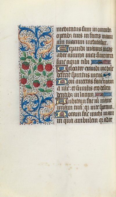 Getijdenboek Gebruik van Rouen: fol. 91v, c. 1470 door Master of the Geneva Latini